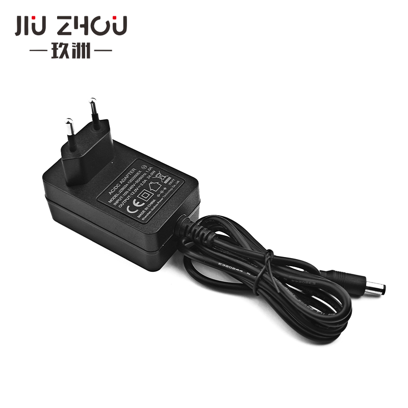 Europe Standard CE Certified Power Adapter 12V2A (24W) Wide Voltage Input 