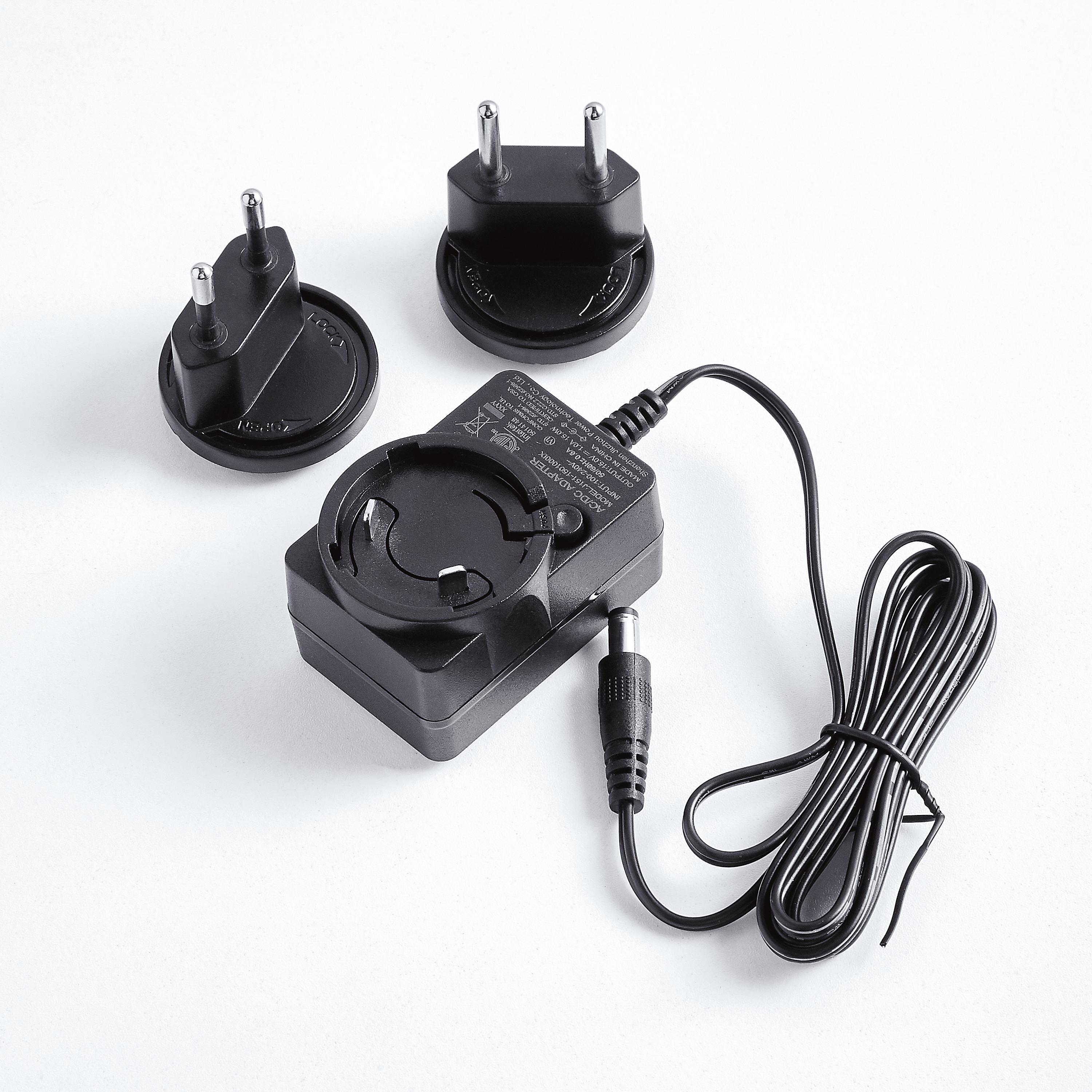 Universal Swappable Plug 12V1A/12V0.5A/24V0.5A/5V3A/9V2A/16.8V1A/18W Power Adapter Series (Plug-in & USB Models)