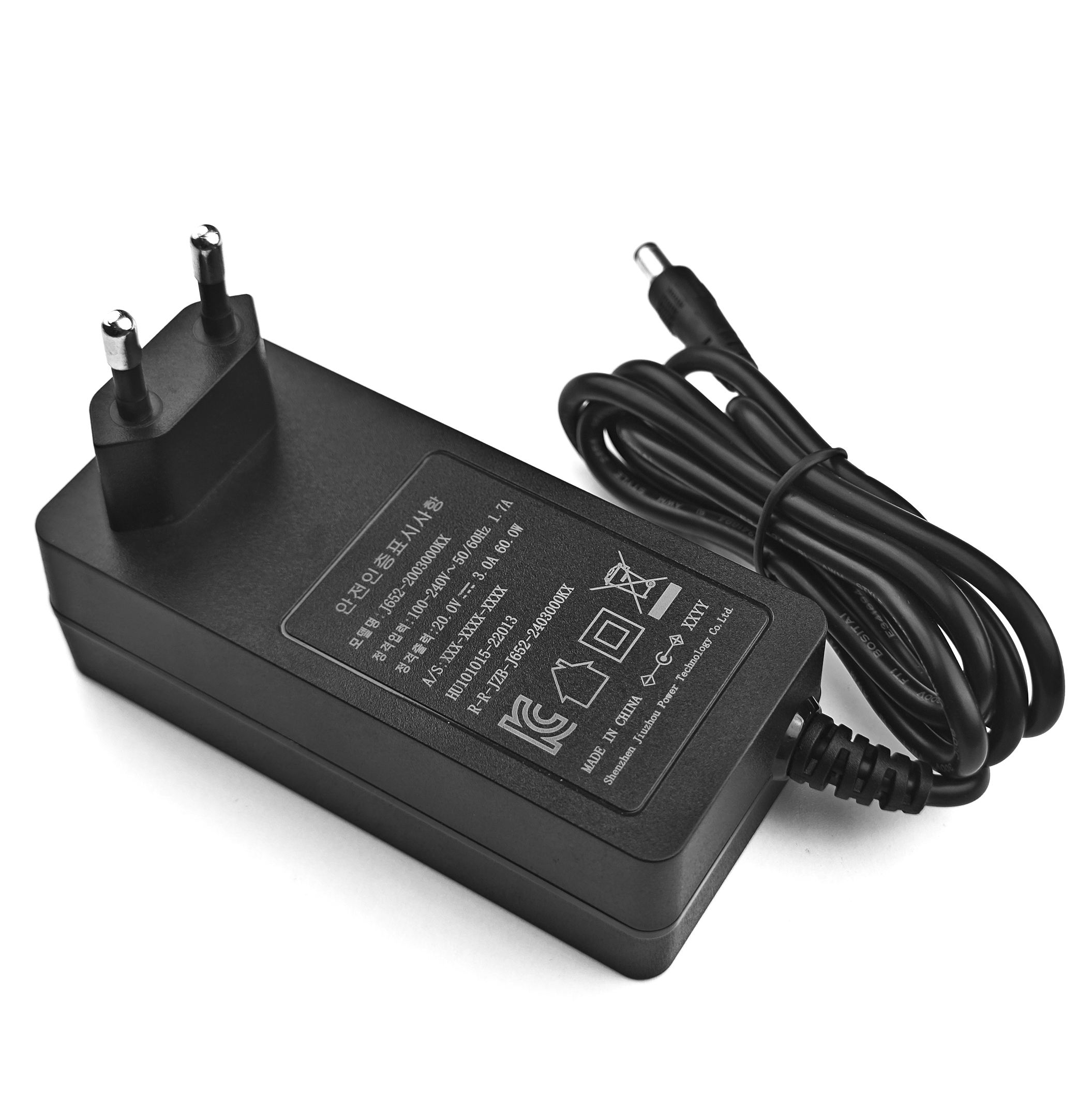 Korean Standard 12V5A/24V3A/15V4A/19V3.42A/24V2.5A/12V6A/72W Power Adapter Series (Plug-in & Desktop Models)