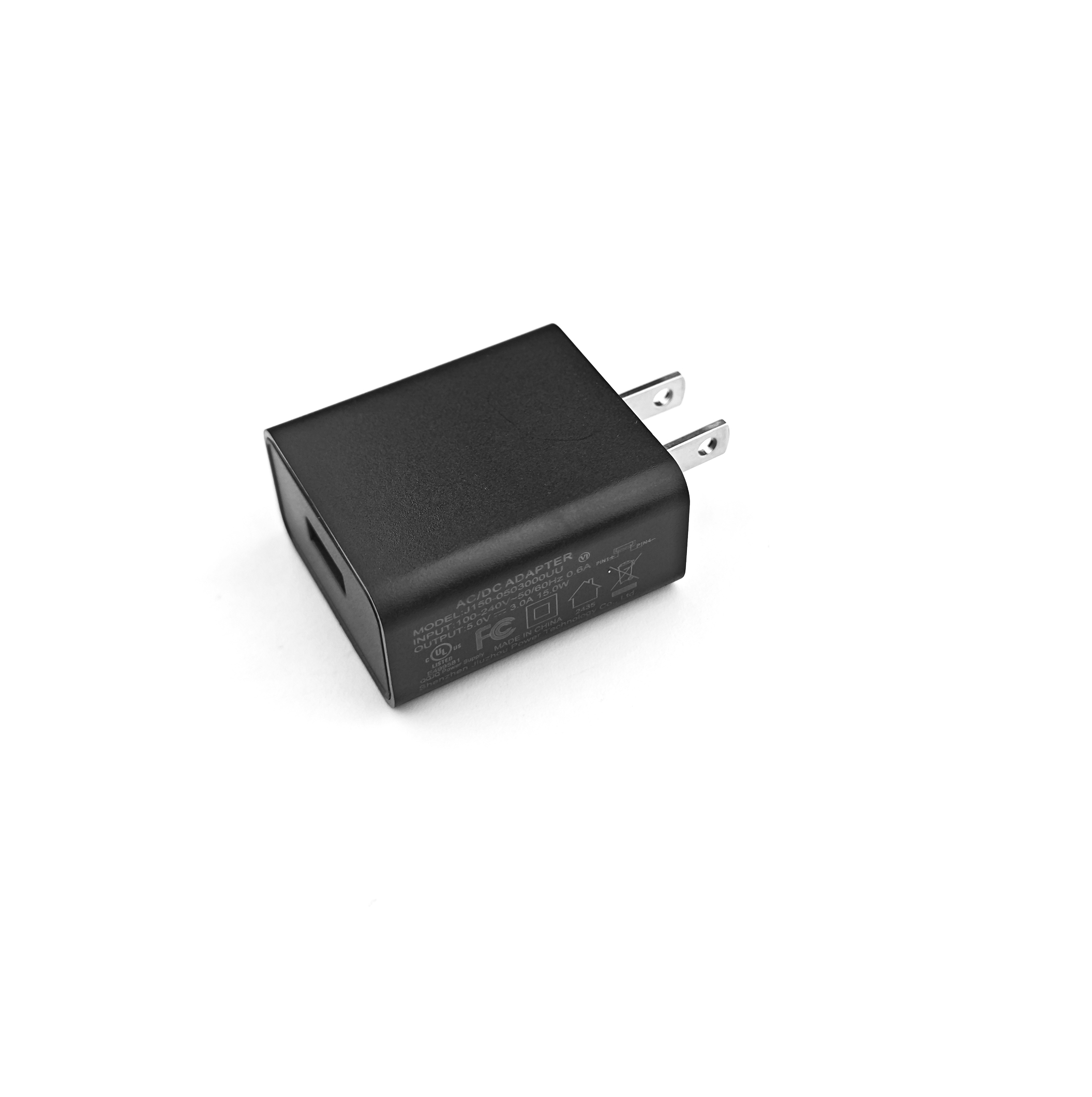 US Standard 5V3A/5V2A/5V1A/12V1A/15W Swappable-Head USB Power Adapter (USB & Cabled Models, Compatible with EU/JP/KR/IN Plugs)